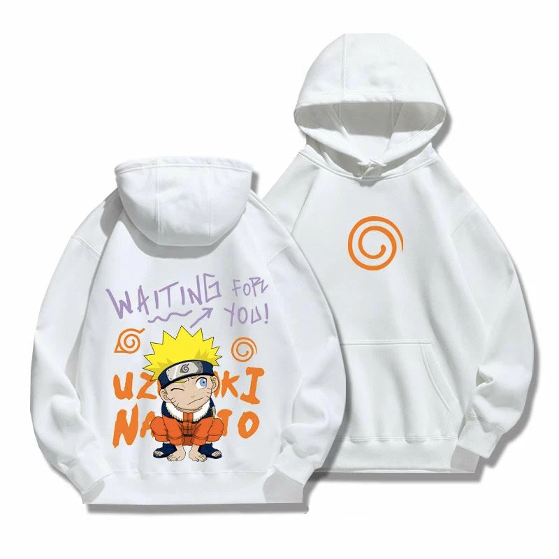New Chibi Naruto & Hinata Matching Couples Graffiti Hoodie 4 New Chibi Naruto & Hinata Matching Couples Graffiti Hoodie - Image 4