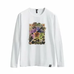 New JoJo's Bizarre Adventure Six JoJos Long-Sleeve T-shirt -accessories outlet store whiteretro 2048x