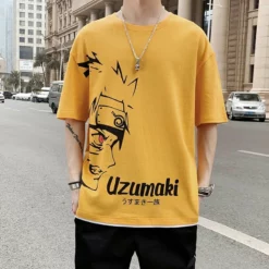 New Uzumaki Naruto Side Face Summer T-shirt -accessories outlet store yellow 6d7a7a5d eba4 421d 9c1d e0859e6ee4cd 2048x