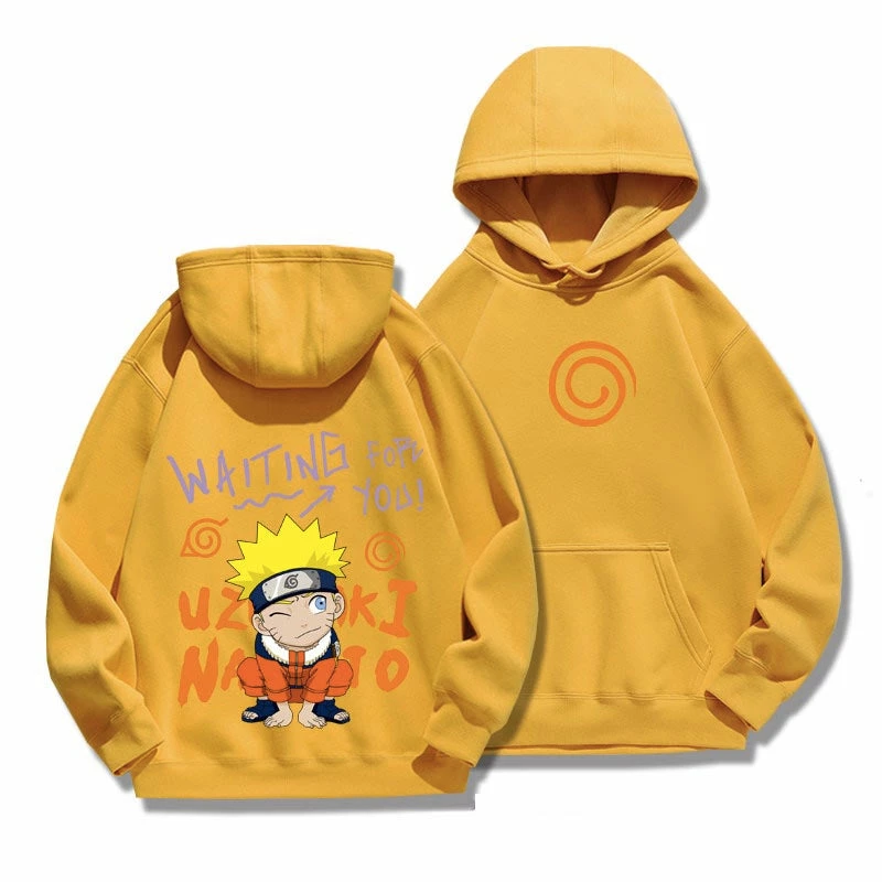 New Chibi Naruto & Hinata Matching Couples Graffiti Hoodie 2 New Chibi Naruto & Hinata Matching Couples Graffiti Hoodie - Image 2