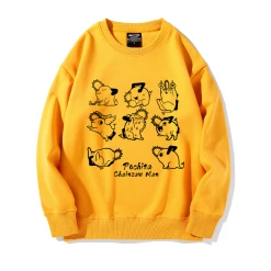New Chainsaw Man Pochita Sweatshirt -accessories outlet store yellowninepochita 2048x