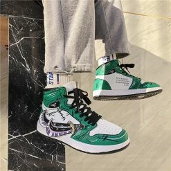 New One Piece Luffy & Zoro Men's Outdoor High Top Sneakers -accessories outlet store zoro sneakers 2048x